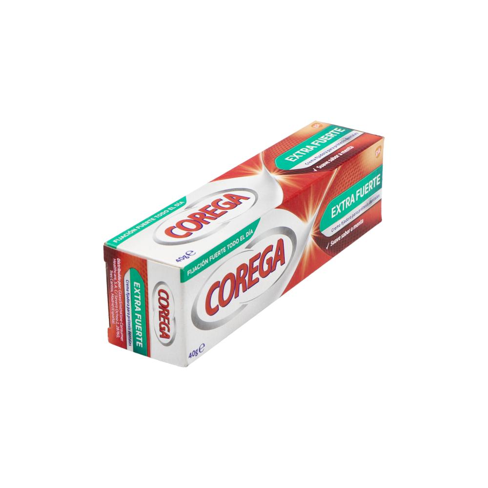 Corega Extra Fuerte Crema Adhesiva Menta 40 g