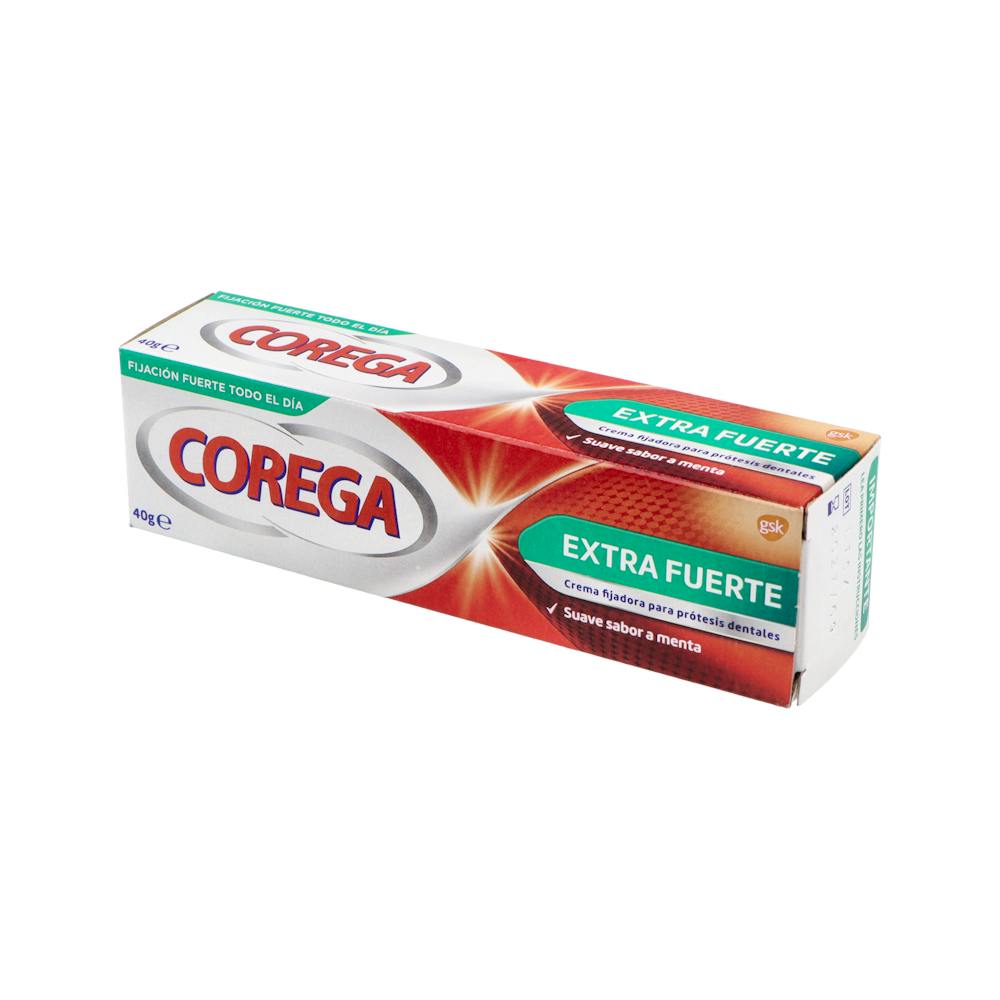 Corega Extra Fuerte Crema Adhesiva Menta 40 g
