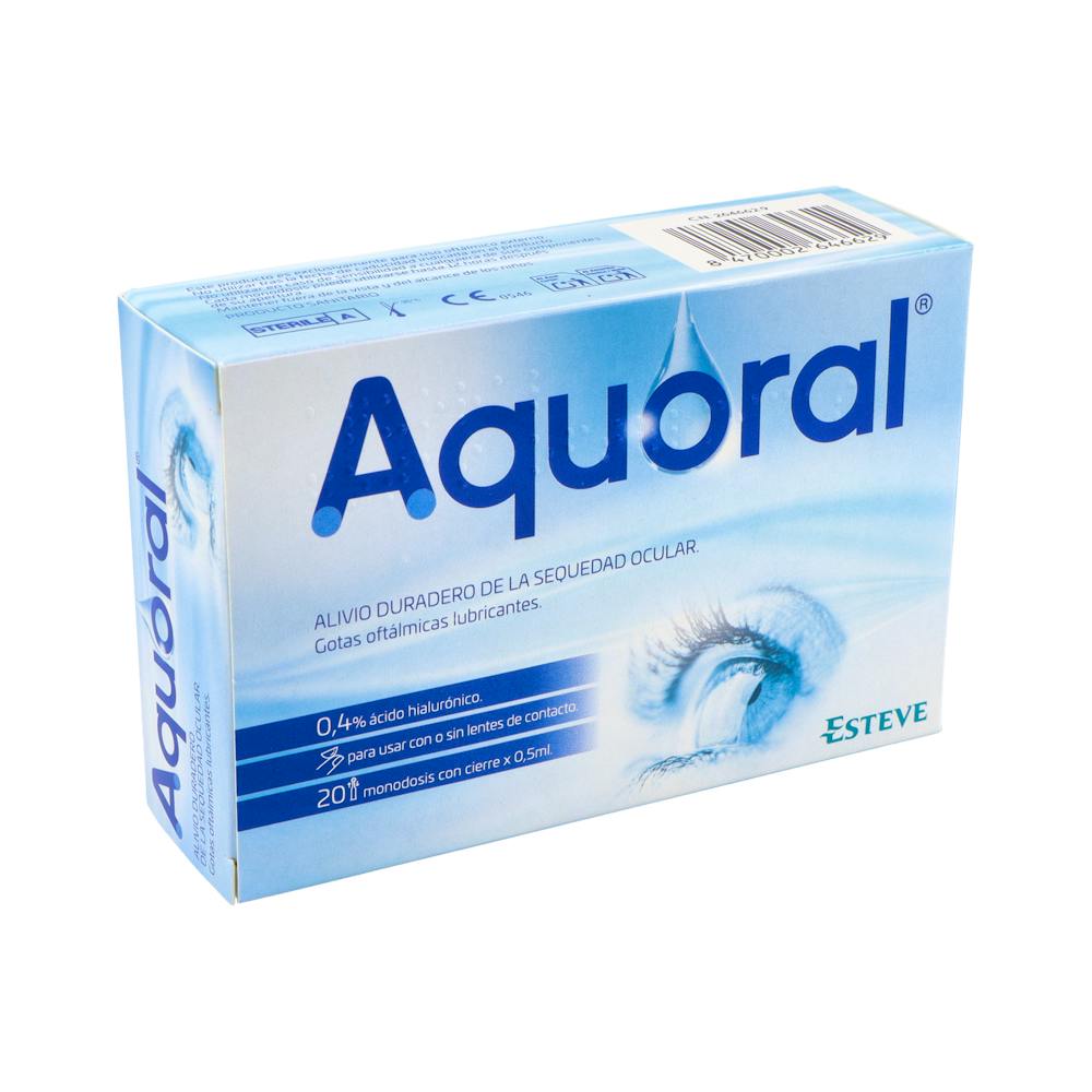 Aquoral Gotas Oftálmicas Ácido Hialurónico 0,4 % 20 Monodosis 0,5 ml