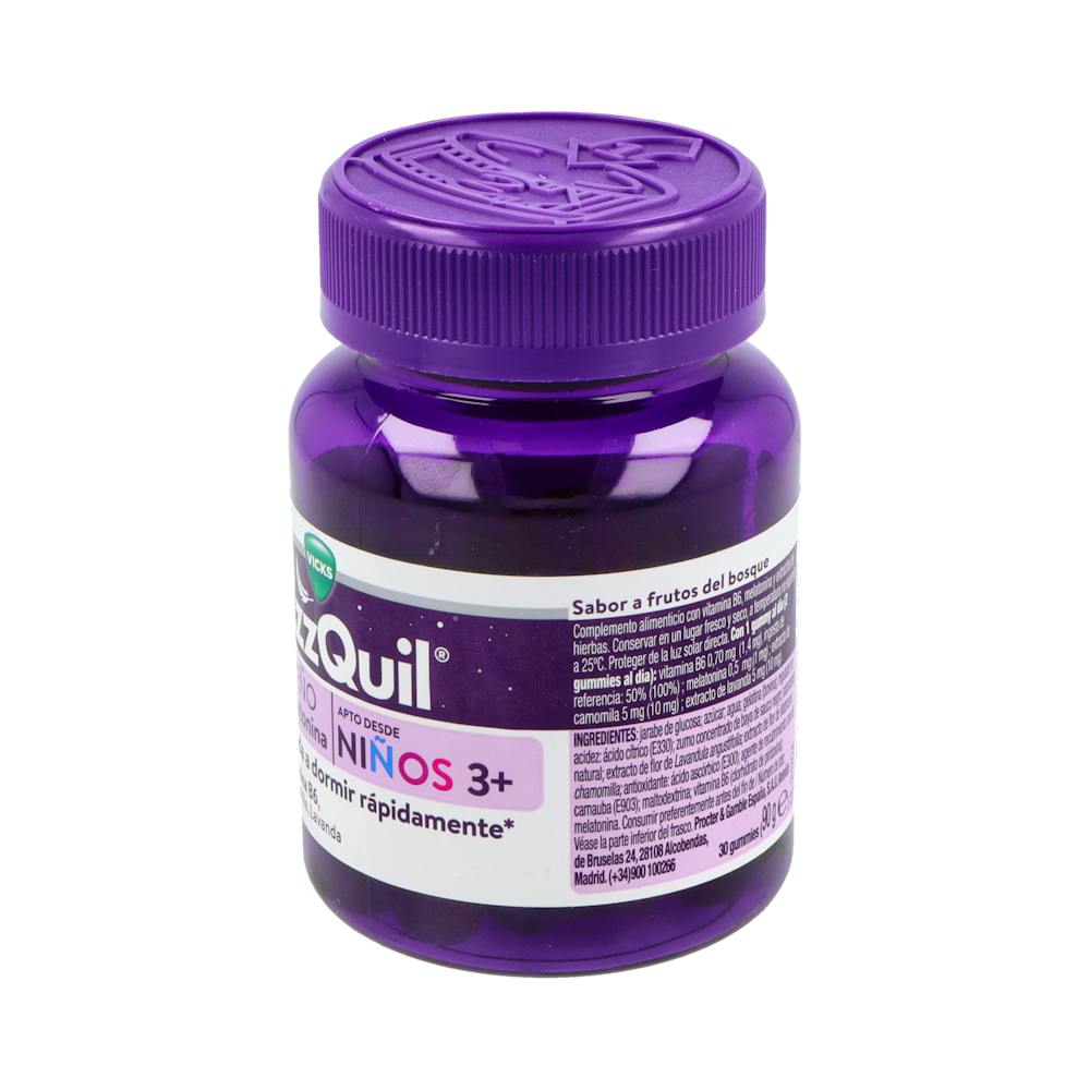 ZzzQuil Natura Kids Frutos del Bosque 30 Gummies