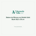 Babero de Silicona con Bolsillo Solid Blush 26,5 x 35 cm