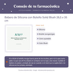 Babero de Silicona con Bolsillo Solid Blush 26,5 x 35 cm – consejo de tu farmacéutica