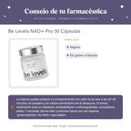 Be Levels NAD+ Pro 30 Cápsulas – consejo de tu farmacéutica