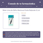 Beter Lima de Zafiro Manicura Punta Redonda 12 cm – consejo de tu farmacéutica