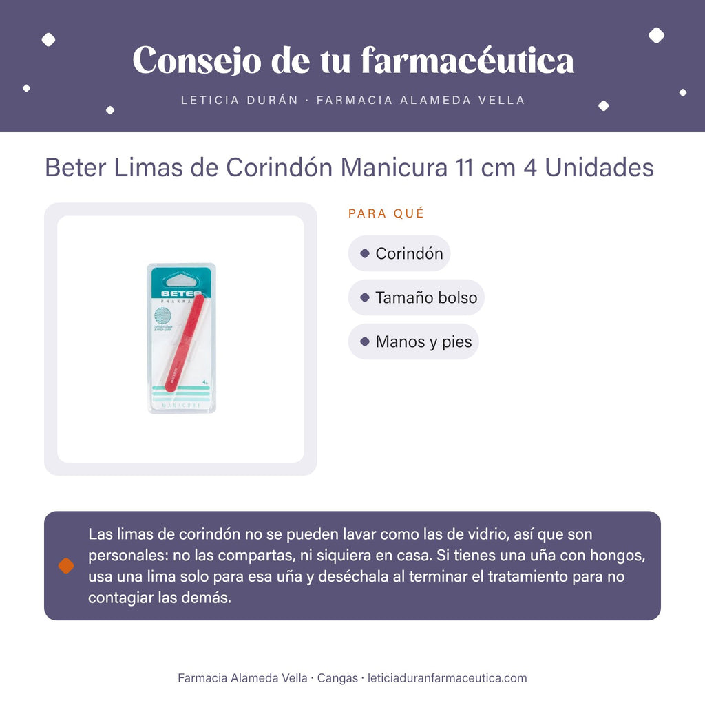 Beter Limas de Corindón Manicura 11 cm 4 Unidades – consejo de tu farmacéutica