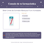 Beter Limas de Corindón Manicura 11 cm 4 Unidades – consejo de tu farmacéutica