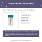 Beter Palitos de Naranjo Manicura 10 Unidades – consejo de tu farmacéutica