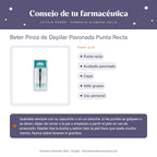 Beter Pinza de Depilar Pavonada Punta Recta – consejo de tu farmacéutica