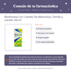 Bisolherbal 2 en 1 Jarabe Tos Malvavisco, Tomillo y Llantén 120 ml – consejo de tu farmacéutica