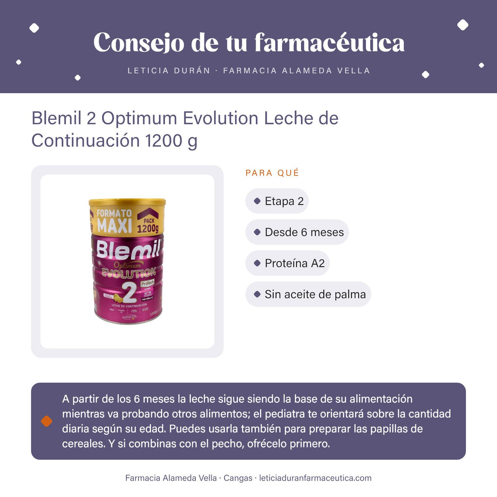 Blemil 2 Optimum Evolution Leche de Continuación 1200 g – consejo de tu farmacéutica