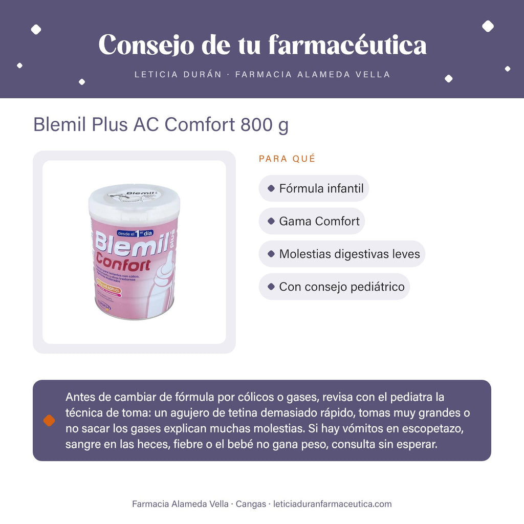 Blemil Plus AC Comfort 800 g – consejo de tu farmacéutica