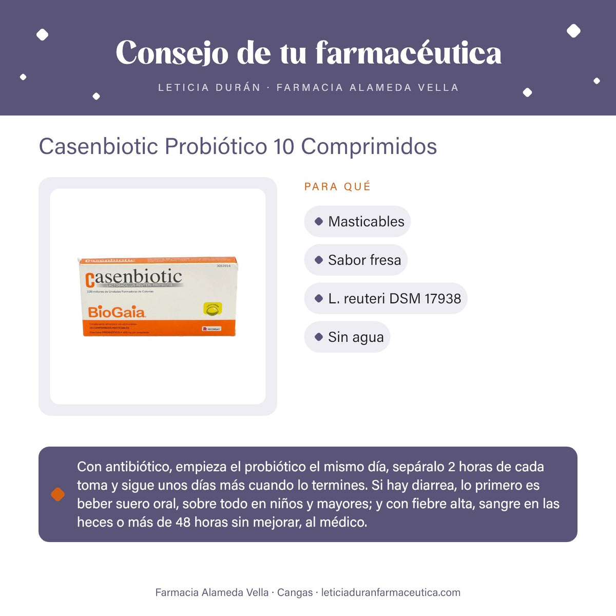 Casenbiotic Probiótico 10 Comprimidos – consejo de tu farmacéutica