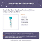 CeraVe Gel Control de Imperfecciones Piel con Tendencia Acneica 40 ml – consejo de tu farmacéutica