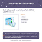 Chelino Fashion & Love Pañales Talla 6 (17-28 kg) 27 Unidades – consejo de tu farmacéutica