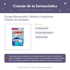 Corega Blanqueador Tabletas Limpiadoras Prótesis 30 Unidades – consejo de tu farmacéutica
