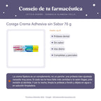 Corega Crema Adhesiva sin Sabor 70 g – consejo de tu farmacéutica