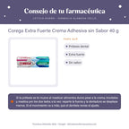 Corega Extra Fuerte Crema Adhesiva sin Sabor 40 g – consejo de tu farmacéutica