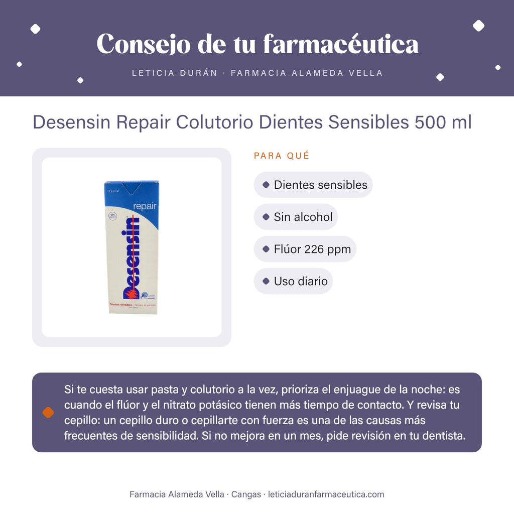 Desensin Repair Colutorio Dientes Sensibles 500 ml – consejo de tu farmacéutica