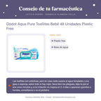 Dodot Aqua Pure Toallitas Bebé 48 Unidades Plastic Free – consejo de tu farmacéutica