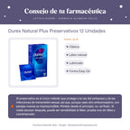 Durex Natural Plus Preservativos 12 Unidades – consejo de tu farmacéutica