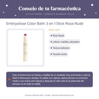 Embryolisse Color Balm 3 en 1 Stick Rosa Nude – consejo de tu farmacéutica