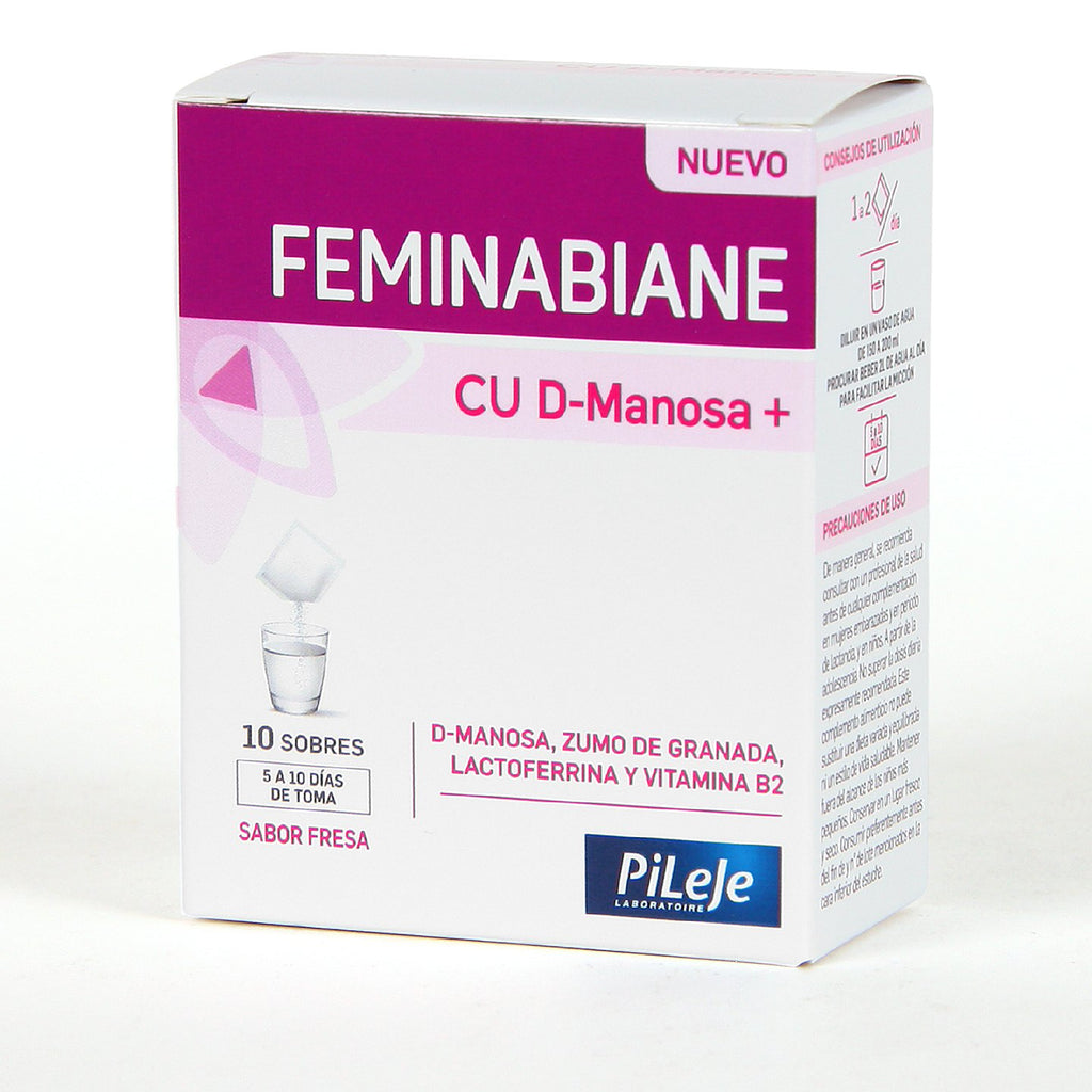 PiLeJe Feminabiane CU D-Manosa+ 10 Sobres Sabor Fresa