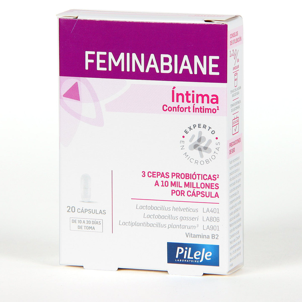 PiLeJe Feminabiane Íntima 20 Cápsulas