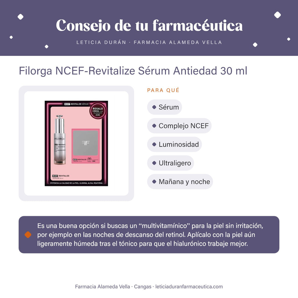 Filorga NCEF-Revitalize Sérum Antiedad 30 ml – consejo de tu farmacéutica