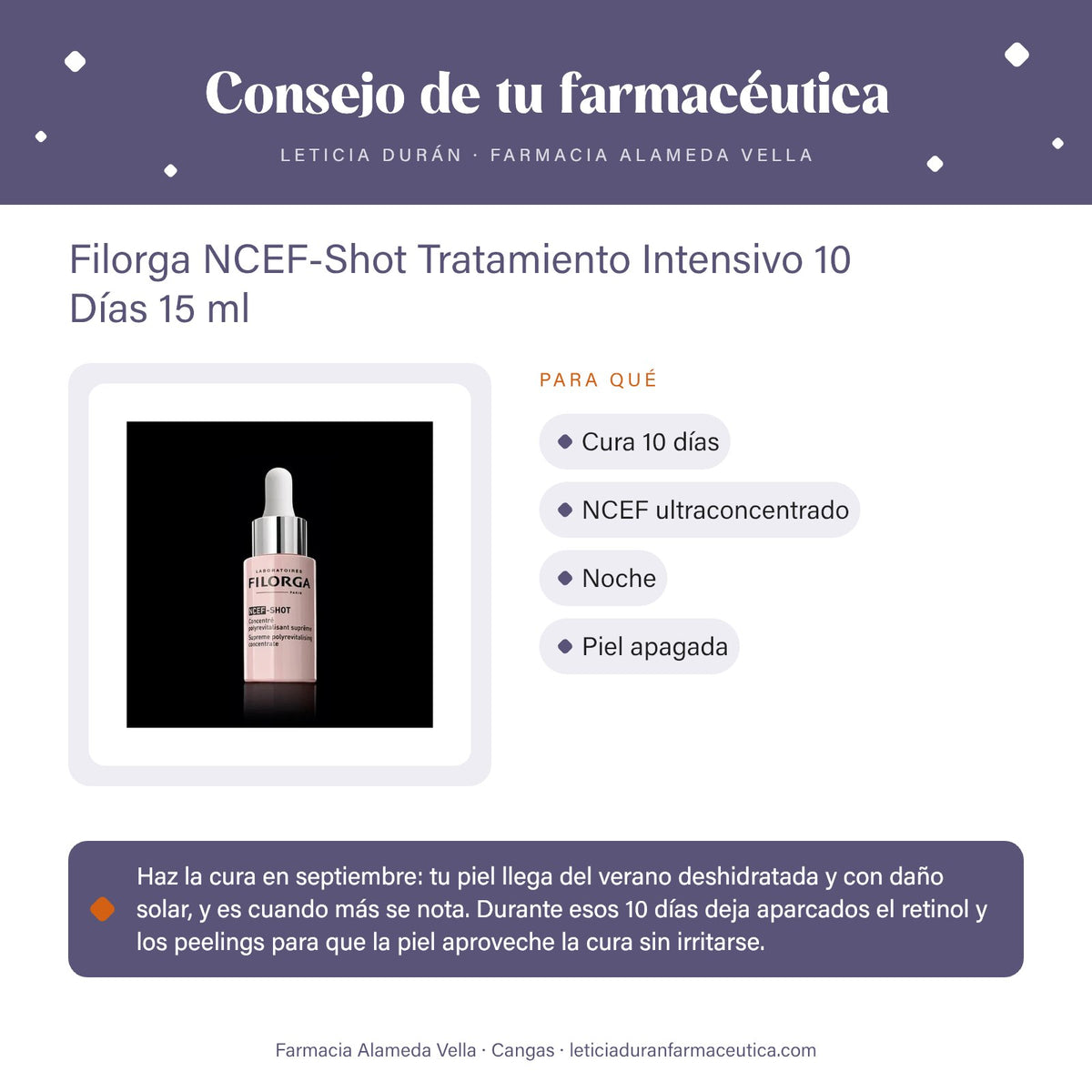 Filorga NCEF-Shot Tratamiento Intensivo 10 Días 15 ml – consejo de tu farmacéutica