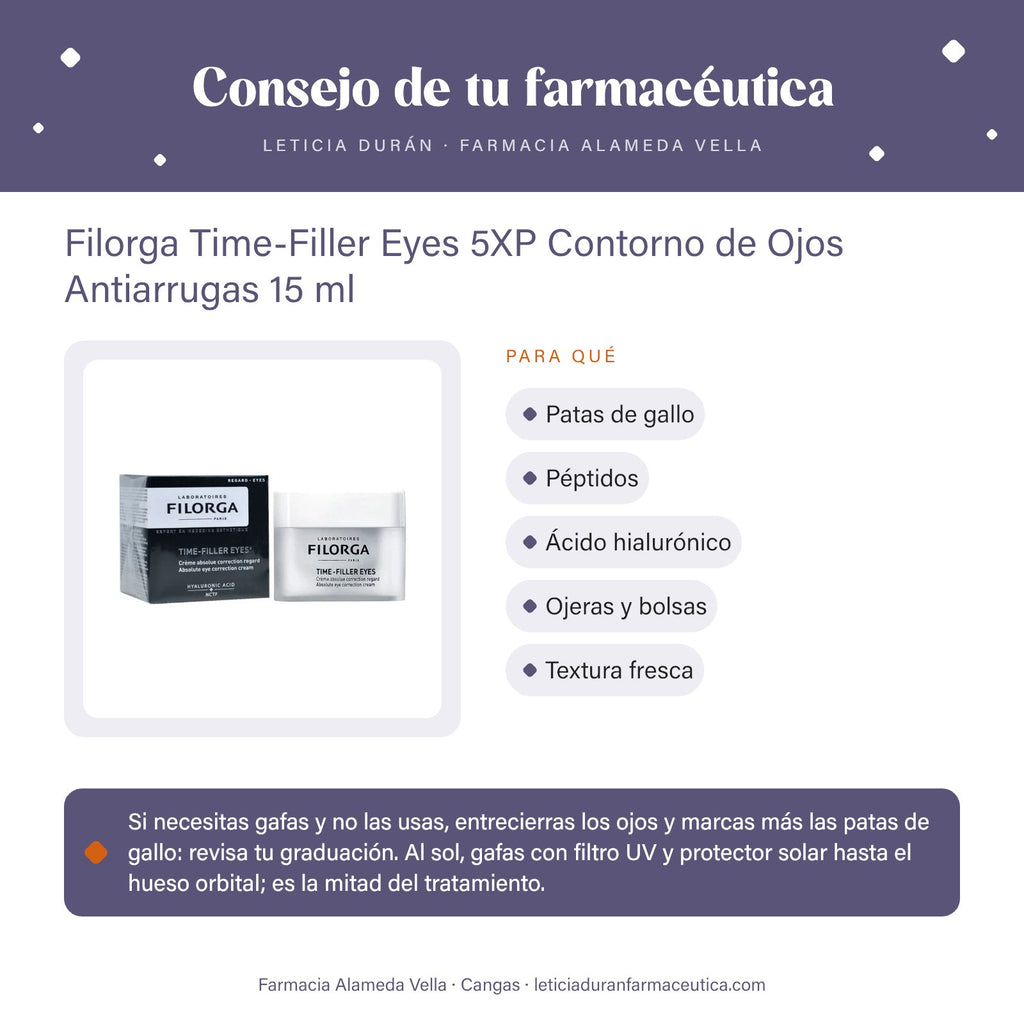 Filorga Time-Filler Eyes 5XP Contorno de Ojos Antiarrugas 15 ml – consejo de tu farmacéutica
