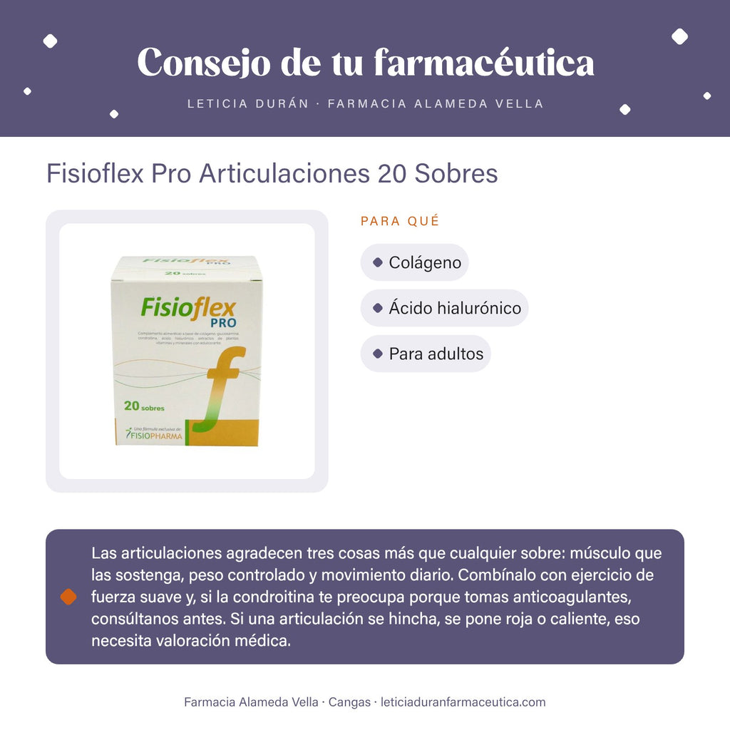 Fisioflex Pro Articulaciones 20 Sobres – consejo de tu farmacéutica