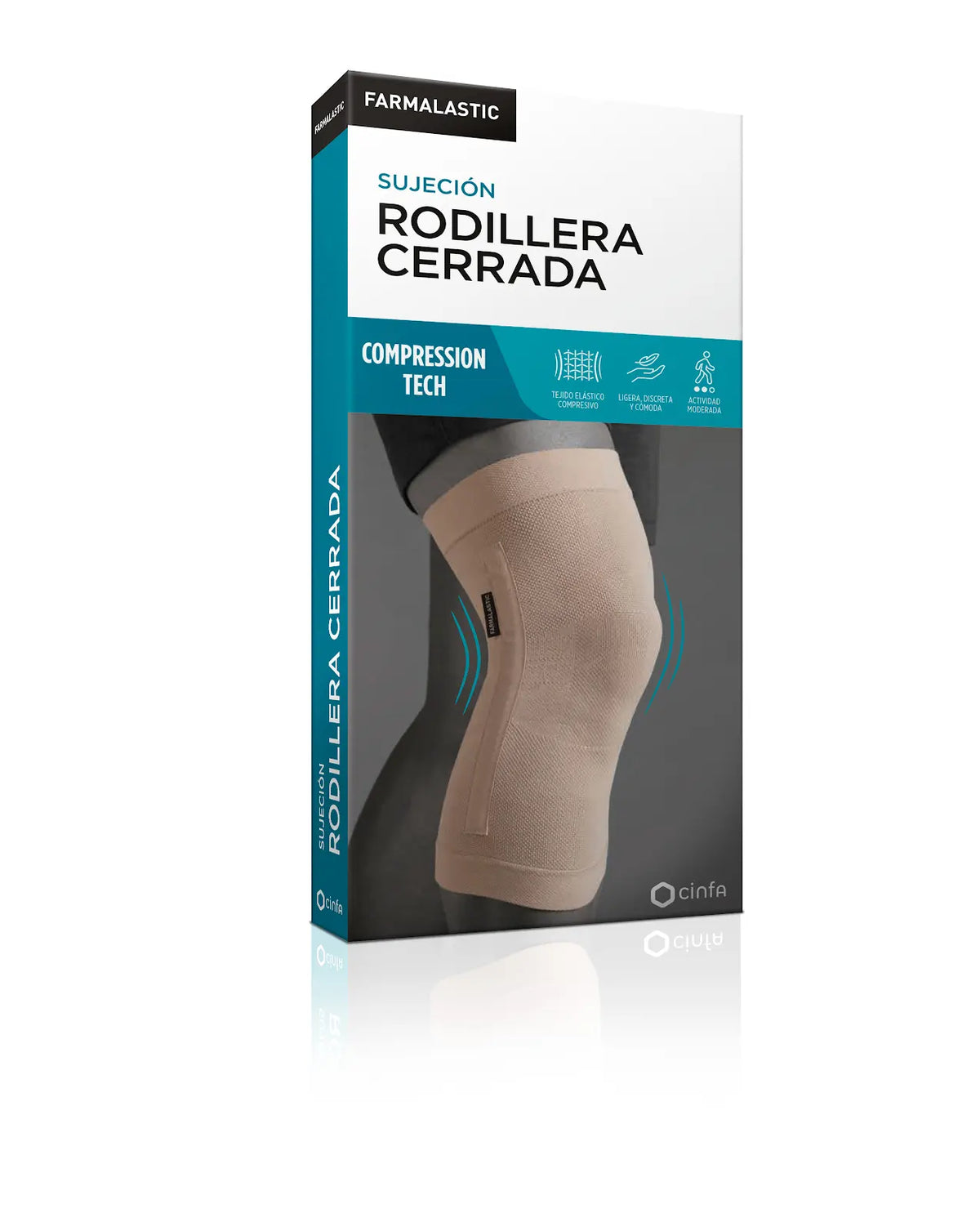 Farmalastic Innova Rodillera Talla Grande – envase oficial