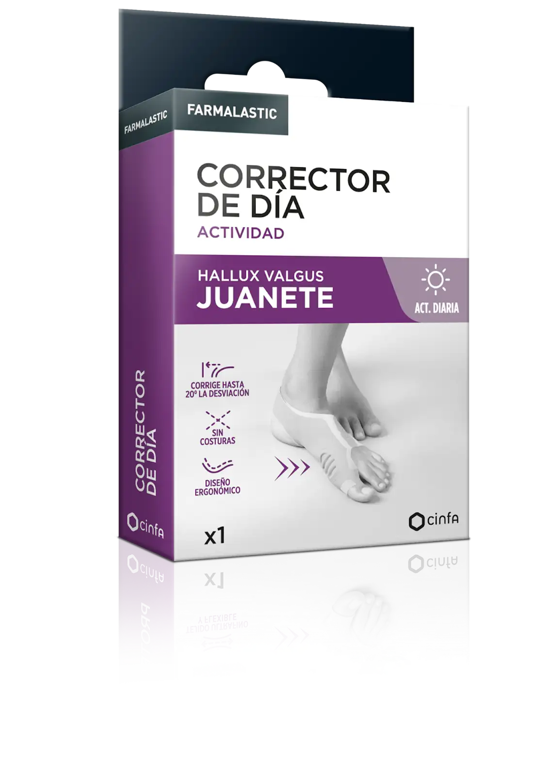 Farmalastic Corrector de Juanetes Diurno – envase oficial