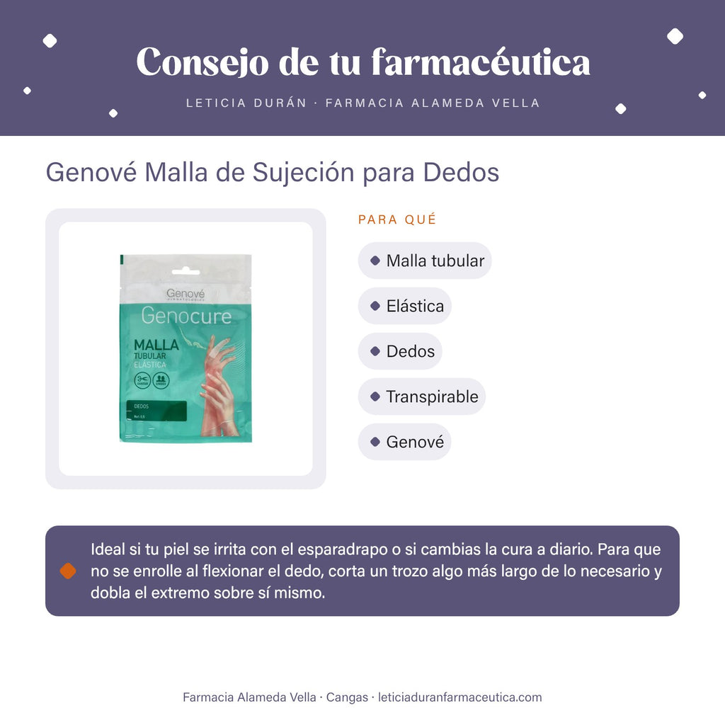Genové Malla de Sujeción para Dedos – consejo de tu farmacéutica
