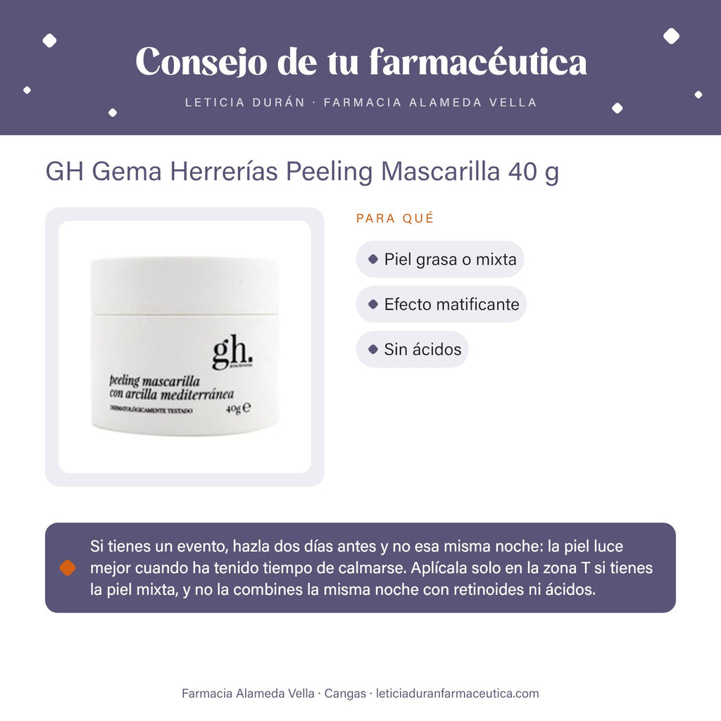 GH Gema Herrerías Peeling Mascarilla 40 g – consejo de tu farmacéutica