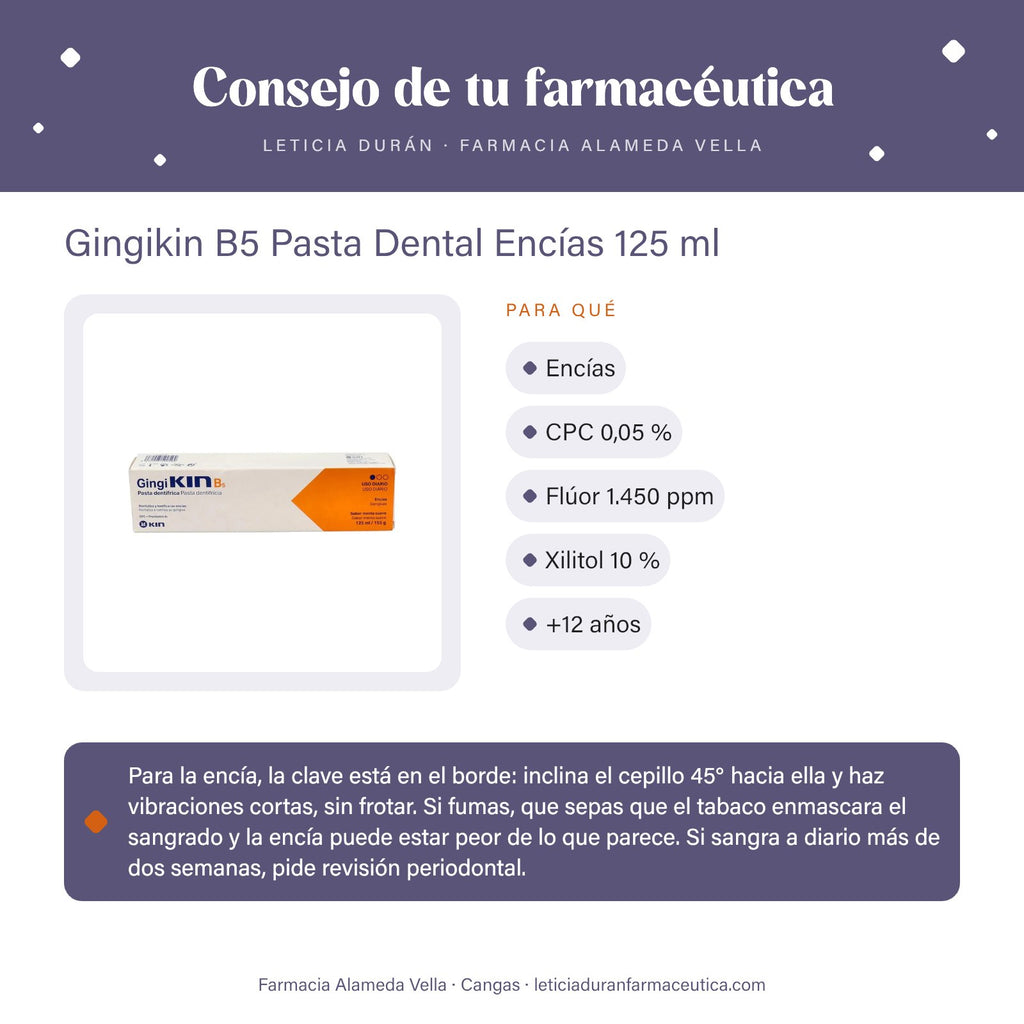 Gingikin B5 Pasta Dental Encías 125 ml – consejo de tu farmacéutica