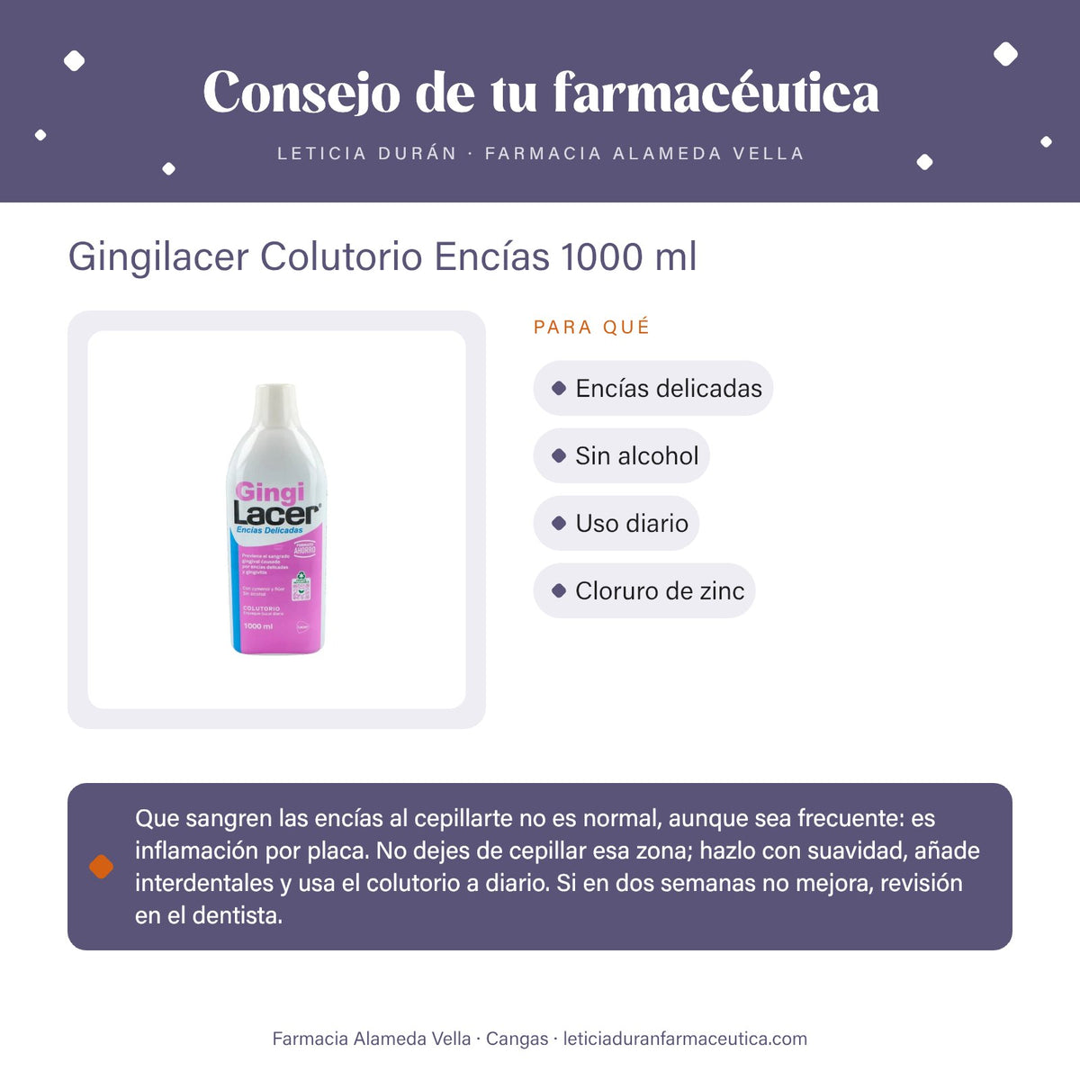 Gingilacer Colutorio Encías 1000 ml – consejo de tu farmacéutica
