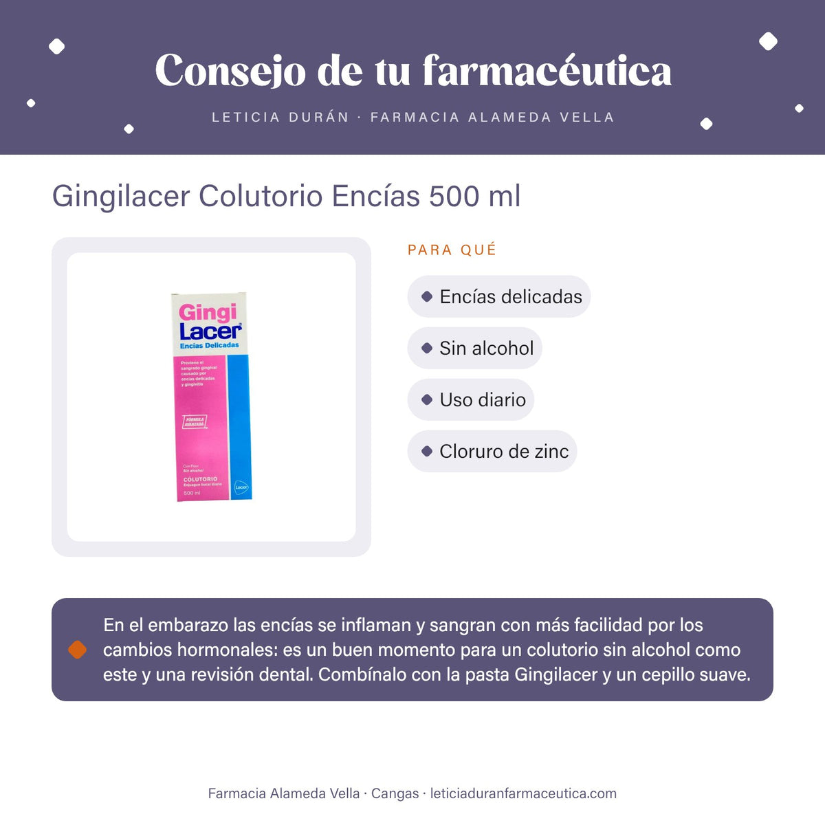 Gingilacer Colutorio Encías 500 ml – consejo de tu farmacéutica