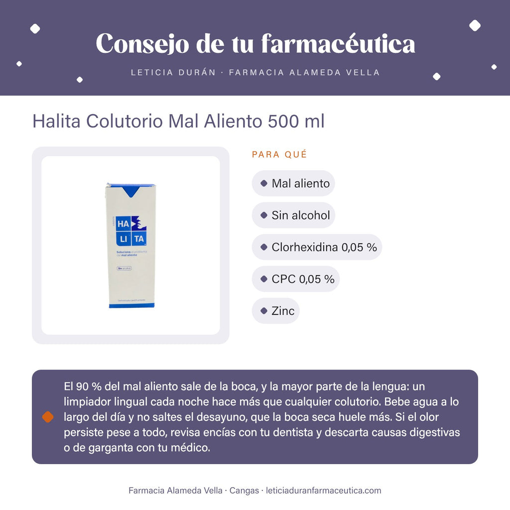 Halita Colutorio Mal Aliento 500 ml – consejo de tu farmacéutica