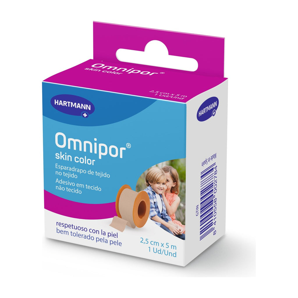 Hartmann Omnipor esparadrapo color piel 2,5 cm x 5 m