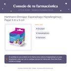 Hartmann Omnipor Esparadrapo Hipoalergénico Papel 5 m x 5 cm – consejo de tu farmacéutica