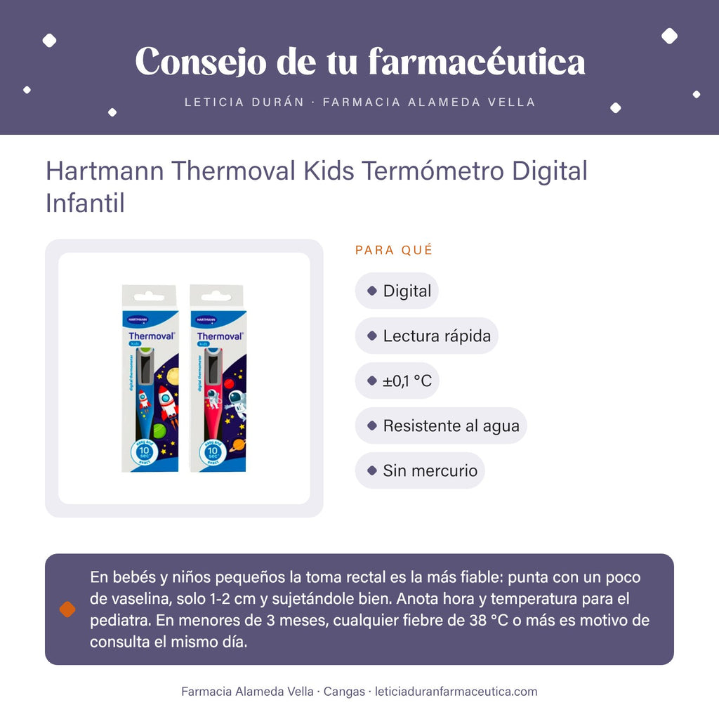 Hartmann Thermoval Kids Termómetro Digital Infantil – consejo de tu farmacéutica