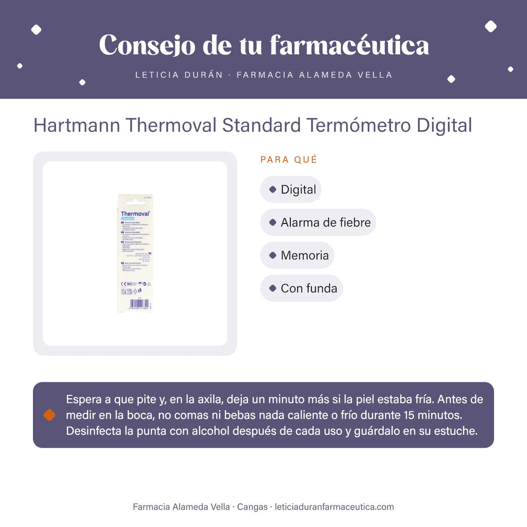 Hartmann Thermoval Standard Termómetro Digital – consejo de tu farmacéutica