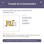 Heliocare 360º Age Active Fluid SPF 50+ Antiedad 50 ml – consejo de tu farmacéutica