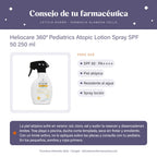 Heliocare 360º Pediatrics Atopic Lotion Spray SPF 50 250 ml – consejo de tu farmacéutica