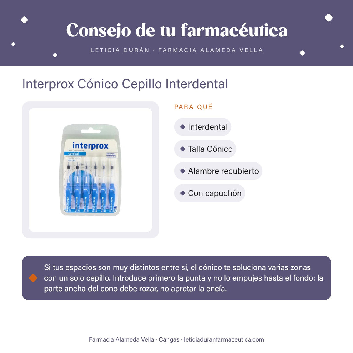 Interprox Cónico Cepillo Interdental – consejo de tu farmacéutica