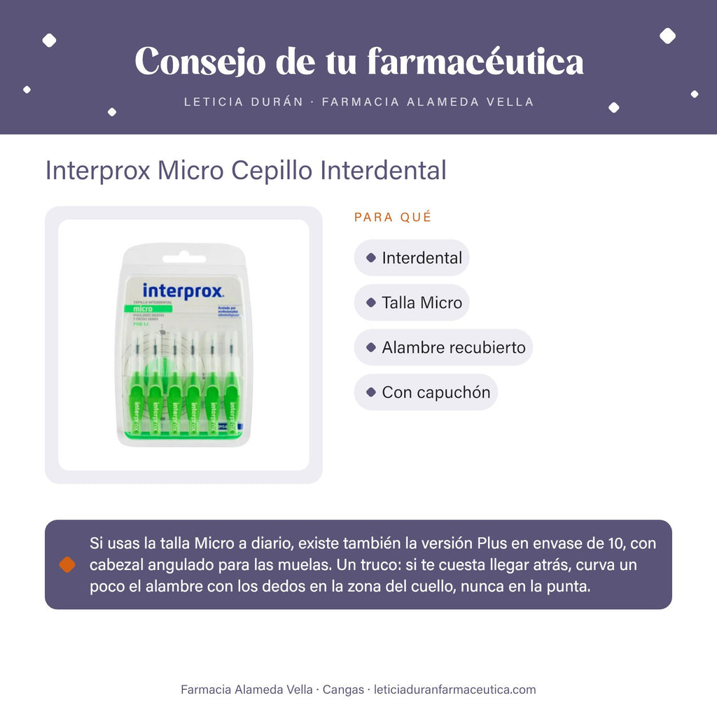 Interprox Micro Cepillo Interdental – consejo de tu farmacéutica