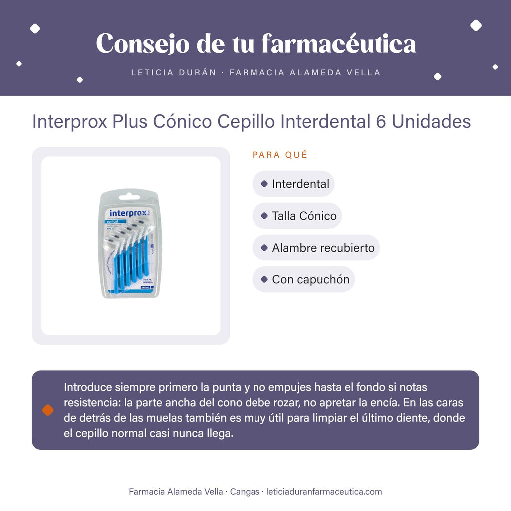 Interprox Plus Cónico Cepillo Interdental 6 Unidades – consejo de tu farmacéutica