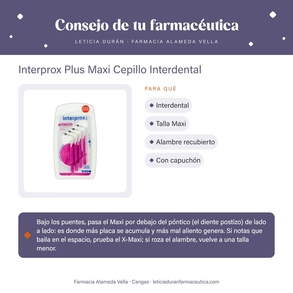 Interprox Plus Maxi Cepillo Interdental – consejo de tu farmacéutica