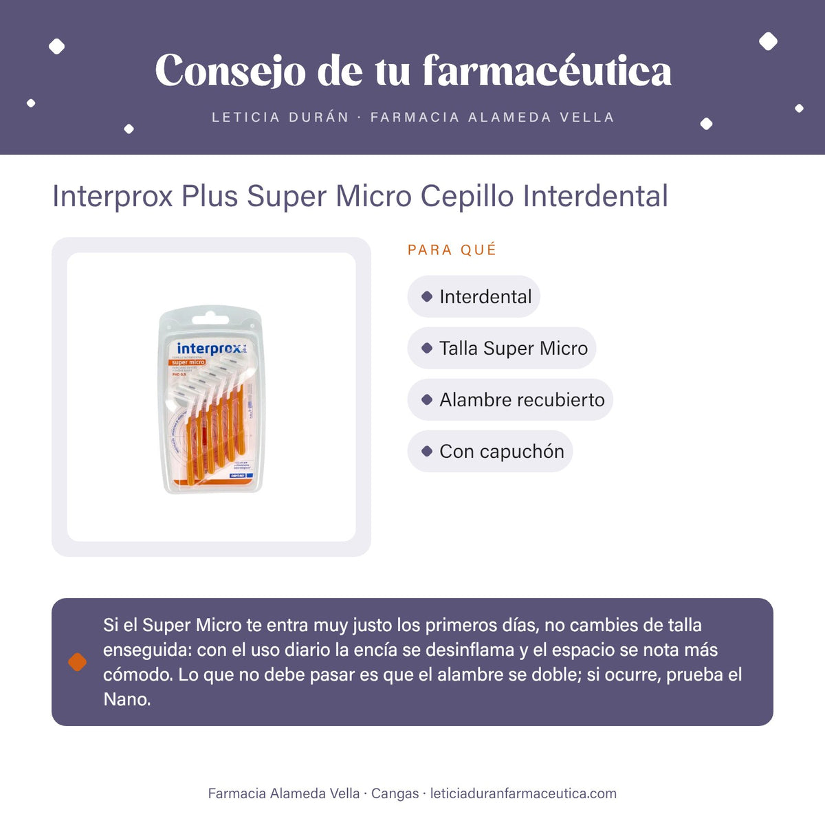 Interprox Plus Super Micro Cepillo Interdental – consejo de tu farmacéutica